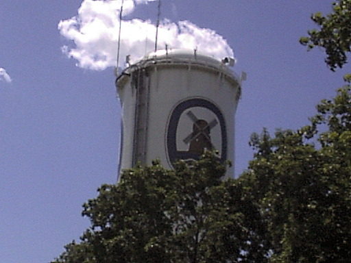 A view of the Pointe Claire Water Tower